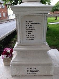 DICKLEBURGH WAR MEMORIAL 3 MAY 14