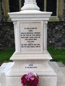 DICLEBURGH WAR MEMORIAL MAY14